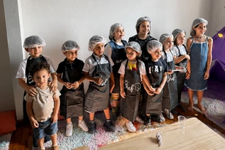 Crianças participantes da experiência Ecoa Cacau